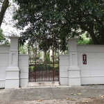 Grey regal brick fence by Alternative Bricklaying Grey regal brick fence